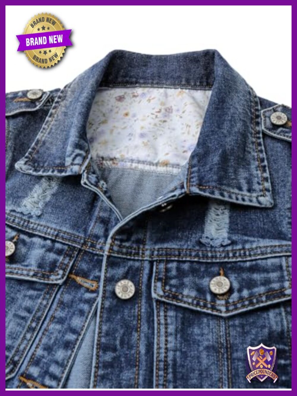 Denim Vest for Women Button Down Sleeveless Western Jean Vest Top - Picture 2 of 6
